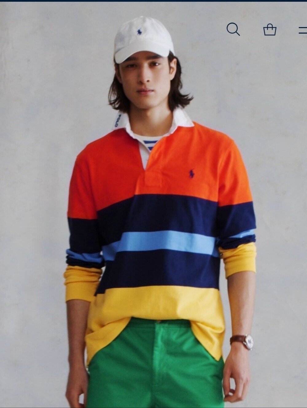 Polo Ralph Lauren The Iconic Rugby Shirt Striped Classic Large